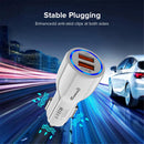 USB Car Charger Quick Charge QC3.0 3.1A Dual USB Mini Fast Charger for Phone