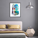 Partial Cross Stitch 11CT Lighthouse Stamped Embroidery DIY Cotton Needlework