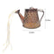 LED Solar Watering Can Lamp Garden Shower Art Metal Iron Kettle Light (D)