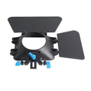 M1 Matte Box Camera Shade for 15mm Rail Rod Follow Focus Rig Cage Camera Newly