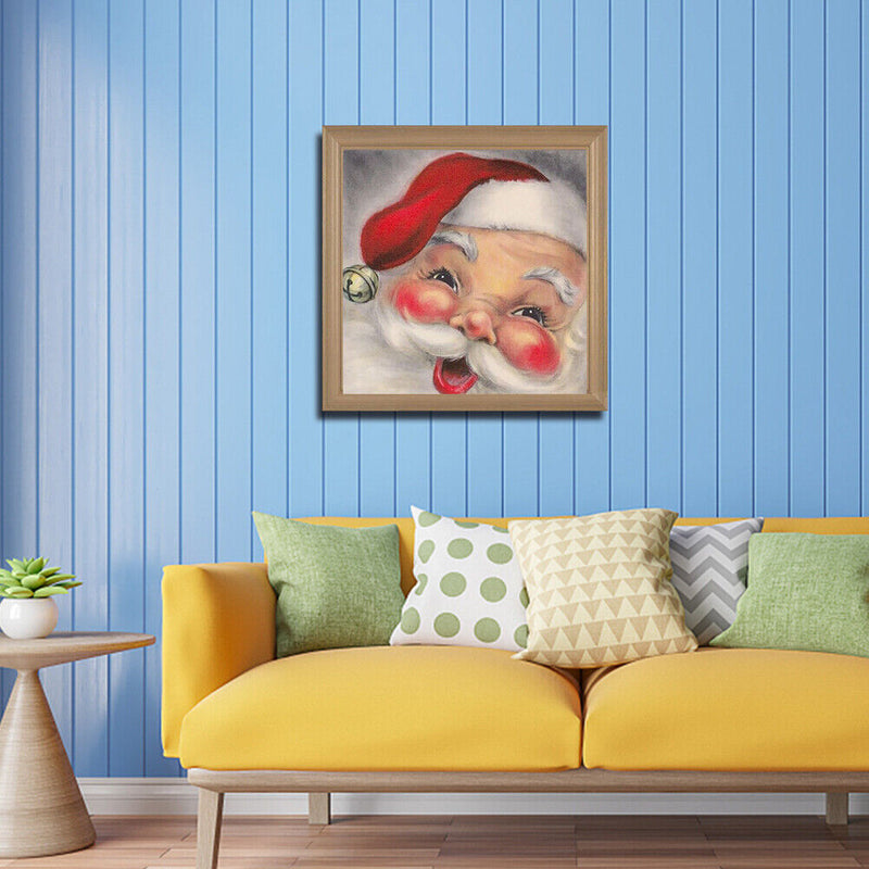 Cute Santa Oil Paint By Numbers Kits Canvas Picture DIY Wall Art Home Craft
