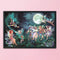 80x58cm DIY Stamped Cross Stitch Kit Fairy in Moon 11CT 3 Beaches Needlework Set