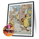 5D DIY Litter Angel Diamond Painting Full Round Drill Rhinestone Mosaic 30x40cm