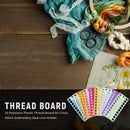10x 20 Positions Plastic Thread Board Embroidery Row Line Organizer (A) Newly