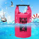 Waterproof Dry Bag Pack Sack Swimming Kayaking River Trekking (2L Pink) Newly