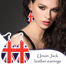 Union Jack Earrings Funky Earring British Flag Drop Earrings Q1 Jubilee N7U6