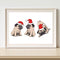 Christmas Dogs Oil Paint By Numbers Kits Canvas Drawing DIY Coloring Pictures