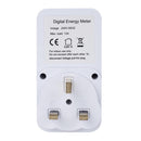 UK Plug Electricity Power Consumption Meter Energy Monitor Watt Kwh Analyzers~
