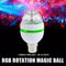 LED Rotating Disco Light Bulb RGB Projector Multi Colour Bayonet Lamp Party#