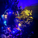 Solar Watering Can Lights Iron Hollow Art Kettle Lamp Outdoor Garden Patio Decor