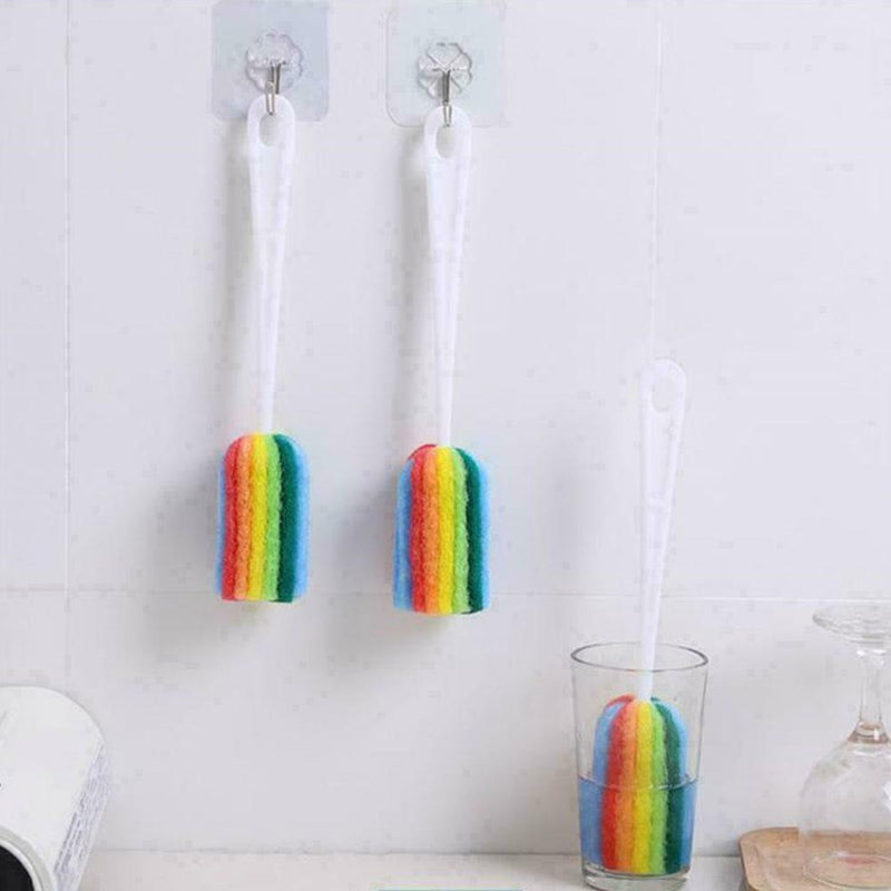 1* Bottle Sponge Brush Cleaner Kitchen Tool For Coffe Tea Cup CleaningA2X7 I7D6
