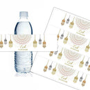 5 Eid al-Fitr mineral water bottle stickers rectangular stickers seal F0I1