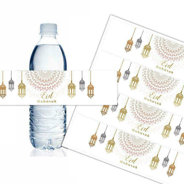 5 Eid al-Fitr mineral water bottle stickers rectangular stickers seal F0I1