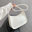 Ladies Felt Fabric Zipper Clutch Bag Women Casual Solid Color Shoulder Bags