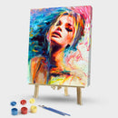 Painting By Numbers Kit DIY Women Canvas Oil Wall Picture for Living Room Art