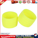 1 Pair Silicone Plug Bicycle Handlebar Buckle Sleeve Fixed Ring (Yellow)  Newly