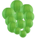 4 inch Round Chinese Paper Lantern DIY Paper Ball Lamp Party Decor (Green)