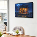 Halloween Pumpkin Canvas Painted Oil Paint By Numbers Modern Bedroom Wall Art