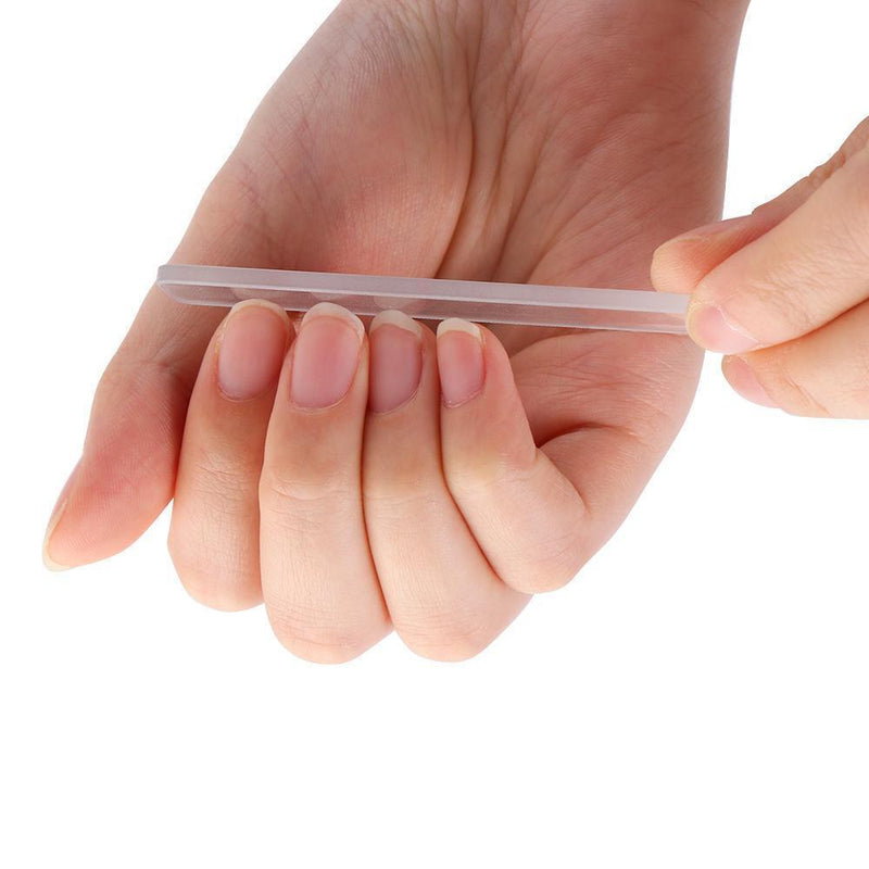 Washable Nano Polished Glass Nail File Transparent Nail Sanding Grinding Shiner