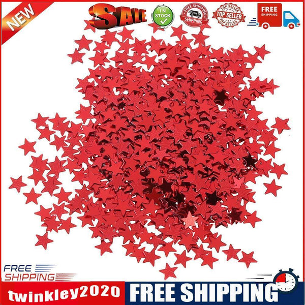 6000pcs Star Table Confetti Sprinkles Birthday Wedding Party Decor(Red)