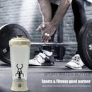 350ml Protein Shaker Mixing Cup Sports Training Automatic Bottle (White) Newly