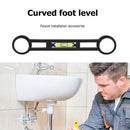 Mix Water Valve Curved Foot Level Installation Maintenance Home Bathroom Tools