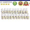 20PCS T10 5050 5SMD LED White Light Car Side Wedge Tail Light Lamp Bright