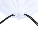 Outdoor Sports Waterproof Drawstring Backpacks Storage Knapsack (White)