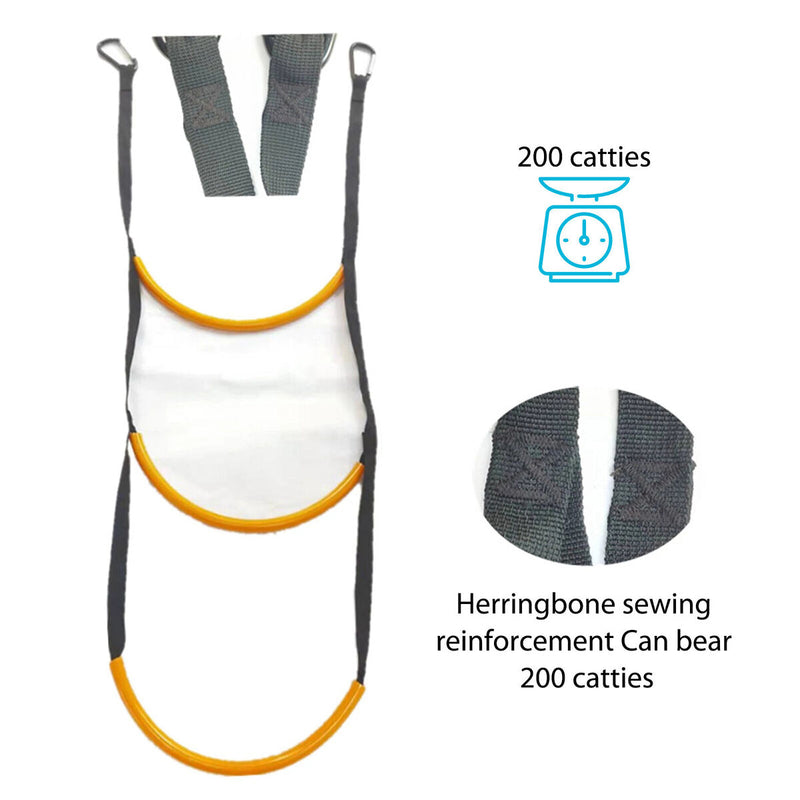 Marine Rope Ladder 3 Step Boat Folding Boarding Ladder for Kayak Canoeing