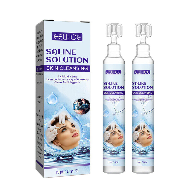 2pcs 15ml Cleaning Solution Supplies Physiological Saline for Tattoo Pierci
