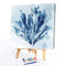 #A Ink Blue Flower Oil Paint By Numbers Kit DIY Acrylic Painting on Canvas Cra