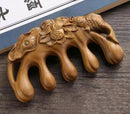 Carving Sandalwood Massage Comb Meridians Comb Health Hair Therapy Wooden Comb