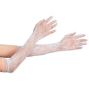 Stretchy Fancy Dress Christmas Halloween Gloves Gothic Punk Mittens Lace Gloves