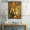 Hand Painted Picture Frameless DIY Fierce Tiger Painting By Numbers Craft