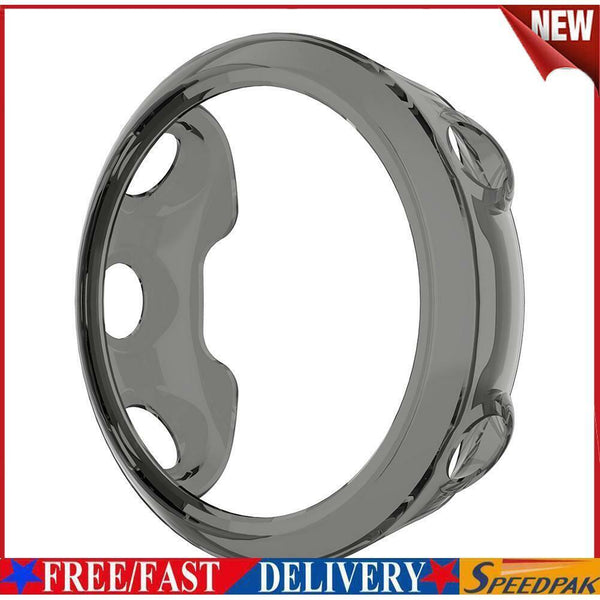 Soft Transparent TPU Case for Garmin Forerunner 45 Protector Cover (Black) #F