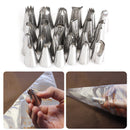 24pcs Stainless Iron Icing Piping Nozzles Pastry Cake Decorating Tool Set