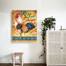 Canvas Paint By Numbers Chicken Oil Hand Painted Drawing Kit Home Decoration