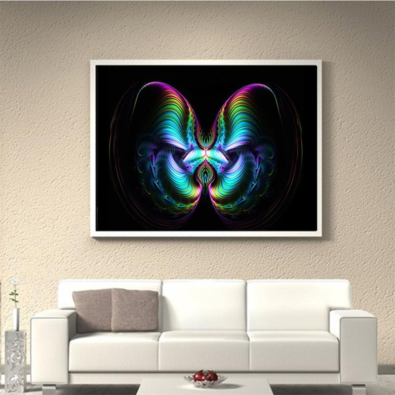 Dream Butterfly DIY Full Drill Round Rhinestones Diamond Painting Embroidery Kit