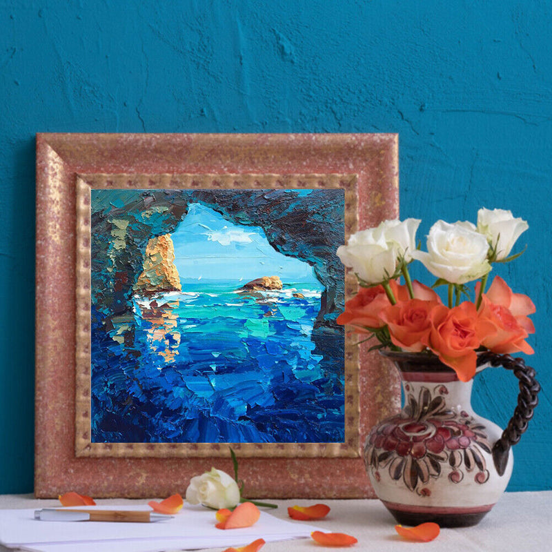 5D DIY Diamond Painting Kits Full Round Drill Oil Paint Sea Mosaic Picture