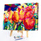 Colorful Flower Oil Paint By Numbers Kit DIY Acrylic Painting Frameless Drawi
