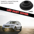 2pcs HID LED Headlight Dust Cover Rubber Dustproof Sealing Headlamp Bulb Caps