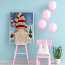 Frameless Oil Paint By Numbers Gnome DIY Canvas Picture Craft for Home