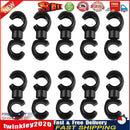 10pcs Bicycle Brake Gear Cable S Style Clips Hose Guide Line Hook (Black) Newly