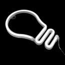 Light Bulb LED Neon Light Neon Sign Hanging Decoration Night Lamp (White)