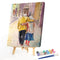 Old Couple DIY Coded Hand Painted Drawing Oil Paint Kit by Numbers Home Decor