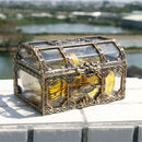Transparent Crystal Gem Jewelry Treasure Box Storage Organizer Pirate Container