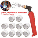 Plasma Welding Torch Assembly Kit Porcelain Mouth P80 Protection Nozzle