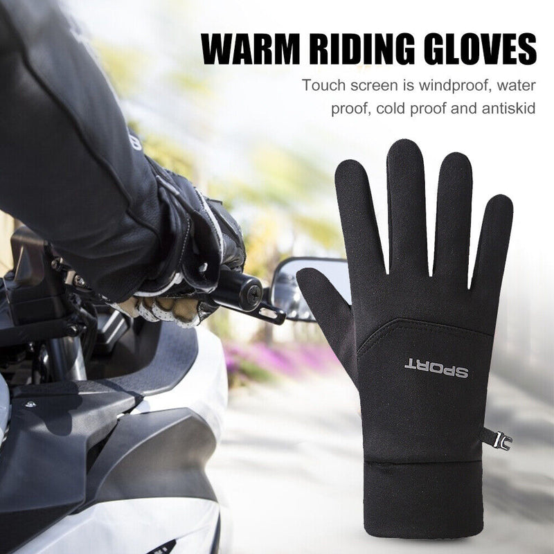Winter Outdoor Warm Cycling Gloves Touch Screen Windproof Anti-Brief Sport Gloves