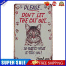 Metal Tin Signs Cats Animal Plaque Home Pub Club Decor Wall Iron Art Poster