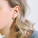 Christmas Earrings Set 12 Pcs Santa Tree Reindeer Snowflake Deer Jewelry Gift*